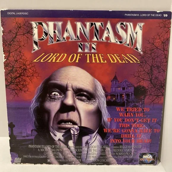 Phantasm III 3 Lord of the Dead LASER DISC 1993 HORROR RARE Media
